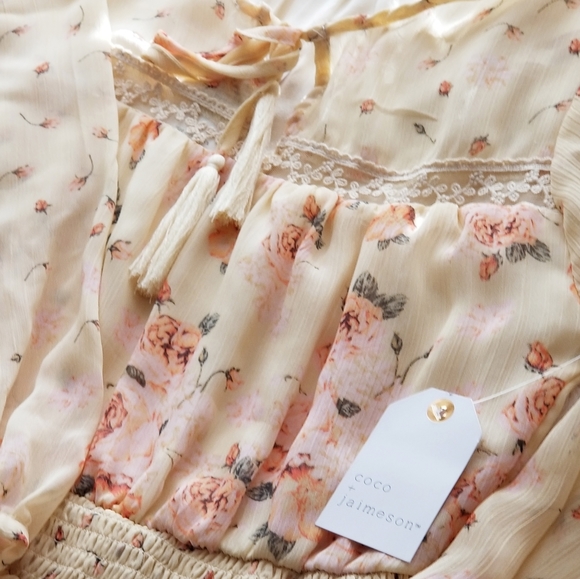 COCO + JAIMESONFloral Chiffon Waist Dress - Picture 14 of 16